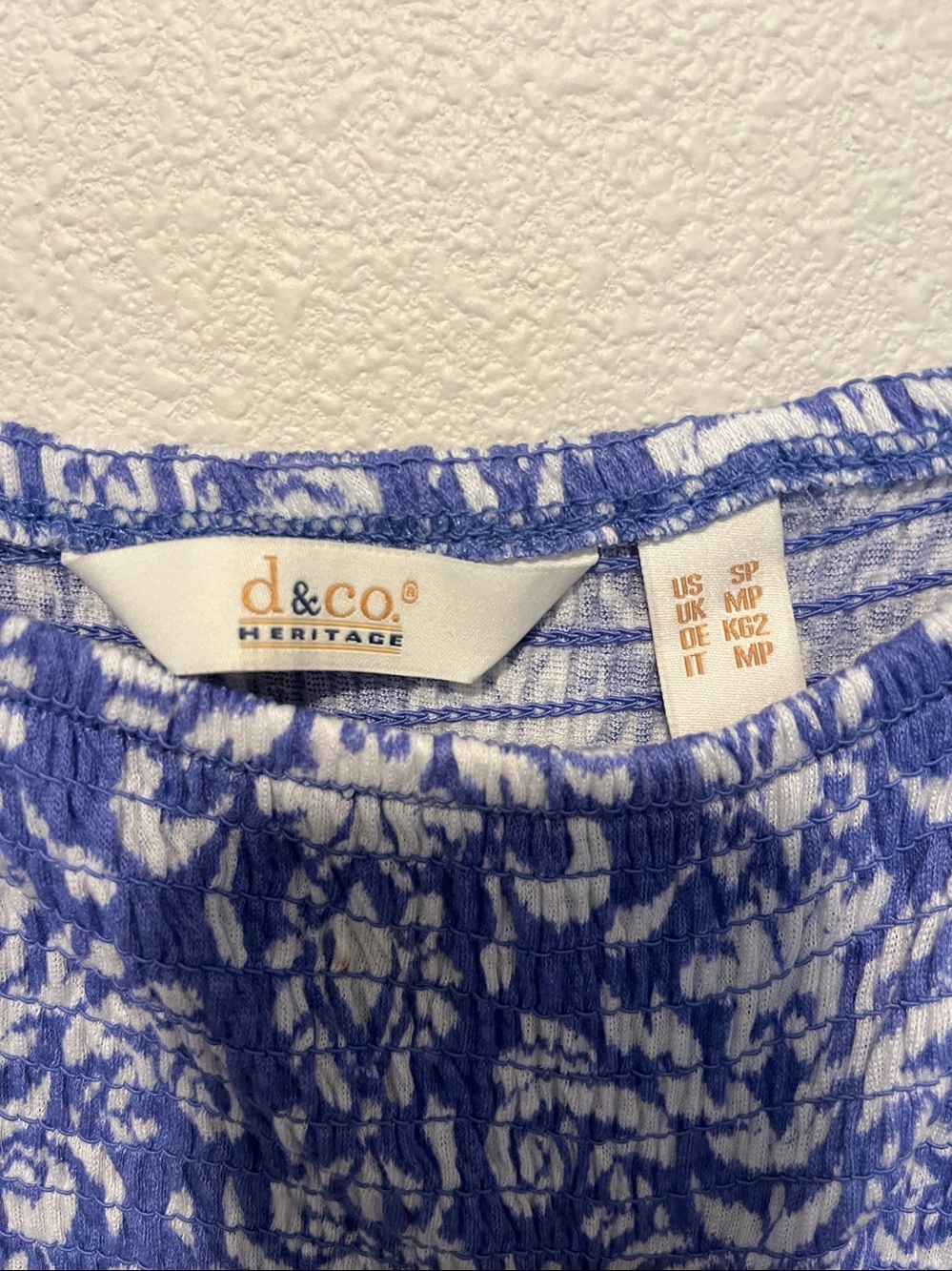 Heritage Blue and White Printed Maxi Dress - Picture 3 of 4